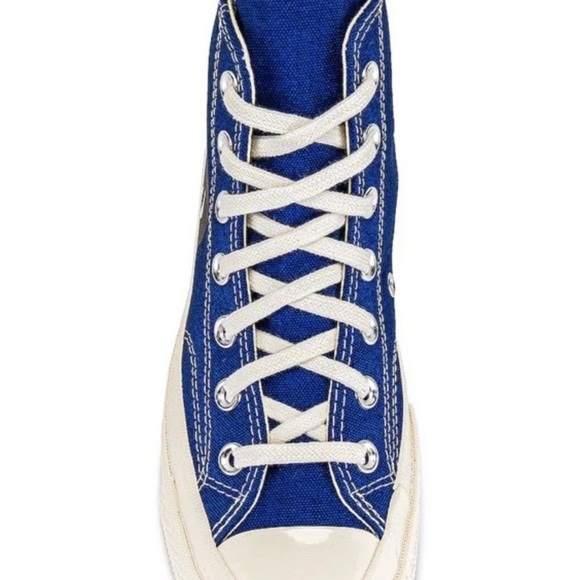 COMME DES GARCONS PLAY Converse  Chuck Taylor High Top Sneakers Sz 8 Women’s - Picture 6 of 9